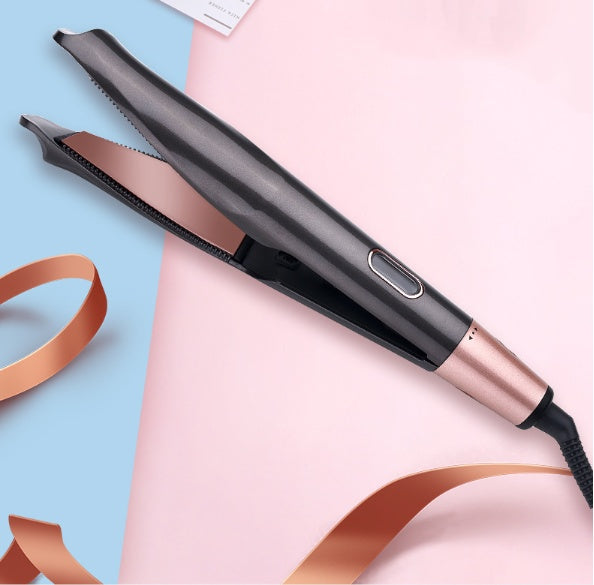 2-in-1 Professional Hair Straightener & Crimper – For Dry/Wet Hair Styling