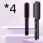 2-in-1 Hair Straightener Hot Comb – Negative Ion Electric Brush & Curling Tong