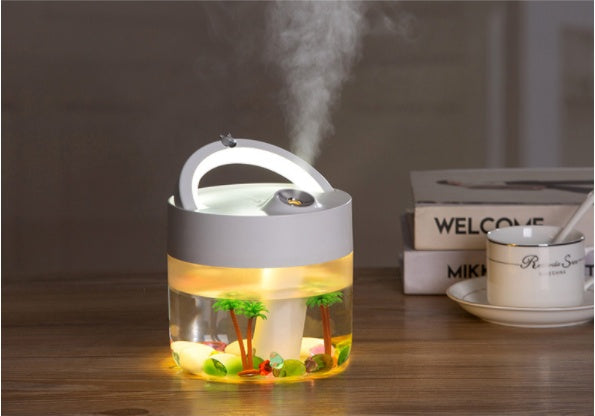 Dimmable Silent Humidifier – Adjustable Light & Quiet Mist