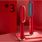 2-in-1 Hair Straightener Hot Comb – Negative Ion Electric Brush & Curling Tong
