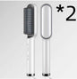 2-in-1 Hair Straightener Hot Comb – Negative Ion Electric Brush & Curling Tong