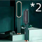 2-in-1 Hair Straightener Hot Comb – Negative Ion Electric Brush & Curling Tong