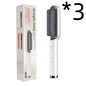 2-in-1 Hair Straightener Hot Comb – Negative Ion Electric Brush & Curling Tong