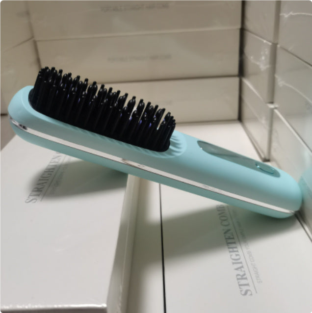 2-in-1 Wireless Hair Straightener Comb – USB Rechargeable & Portable