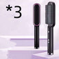 2-in-1 Hair Straightener Hot Comb – Negative Ion Electric Brush & Curling Tong