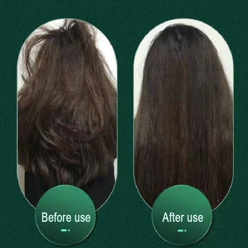 2-in-1 Hair Straightener Hot Comb – Negative Ion Electric Brush & Curling Tong
